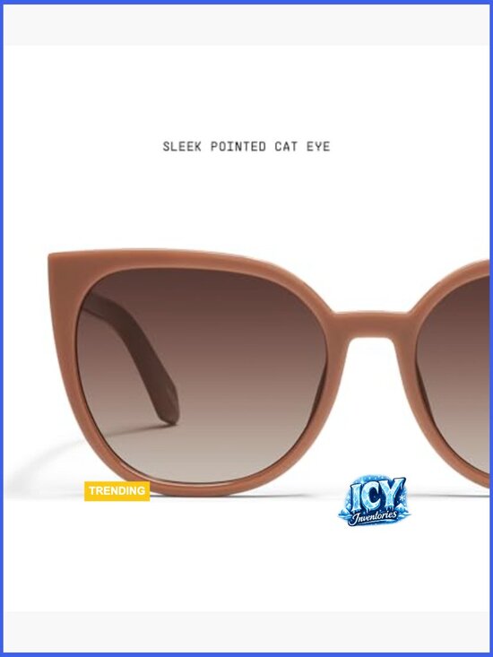 Oversized Cat Eye Sunglasses UV Protected Lenses